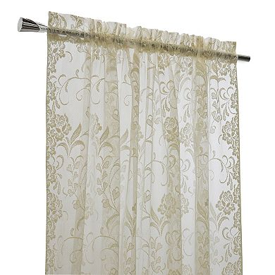 Rod Pocket Timeless And Naturalistic Floral Designs Selvedge Sides Curtain Panel