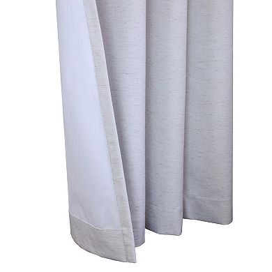Ventura Blackout Window Treatment Tab Top Curtain Panel For Bedroom Livingroom
