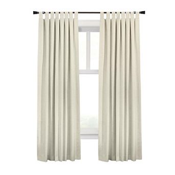 Ventura Blackout Window Treatment Tab Top Curtain Panel For Bedroom Livingroom