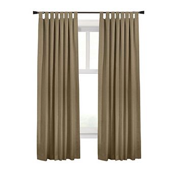 Ventura Blackout Window Treatment Tab Top Curtain Panel For Bedroom Livingroom