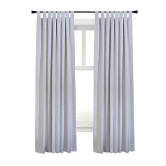 Ventura Blackout Window Treatment Tab Top Curtain Panel For Bedroom Livingroom