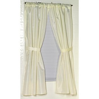 Solid Color Polyester Fabric Premium Window Curtain Panel