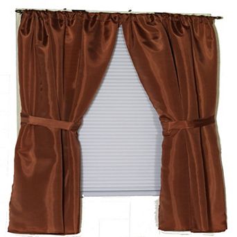 Solid Color Polyester Fabric Premium Window Curtain Panel