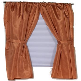 Solid Color Polyester Fabric Premium Window Curtain Panel