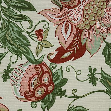 Jacobean Garden Light Filtering Window Treatment Dual Header Valance For Bedroom Livingroom