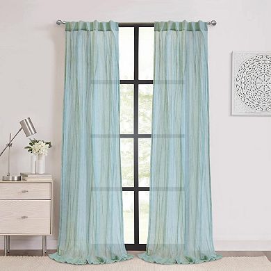 Sheer Dual Header Fashionable And Functional Premium Curtain Panel