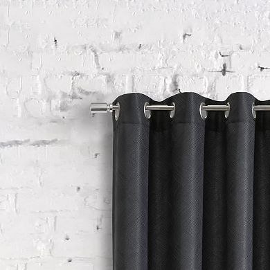 Abstract Light Filtering Exclusive Geometric Jacquard Grommet Curtain Panel