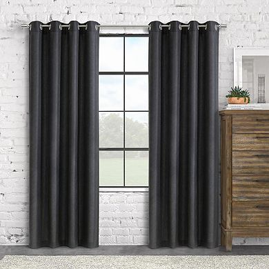 Abstract Light Filtering Exclusive Geometric Jacquard Grommet Curtain Panel