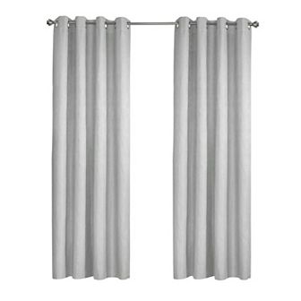Margot 100% Blackout Subtle Textured Geometric Pattern Grommet Curtain Panel