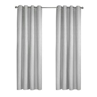 Margot 100% Blackout Subtle Textured Geometric Pattern Grommet Curtain Panel