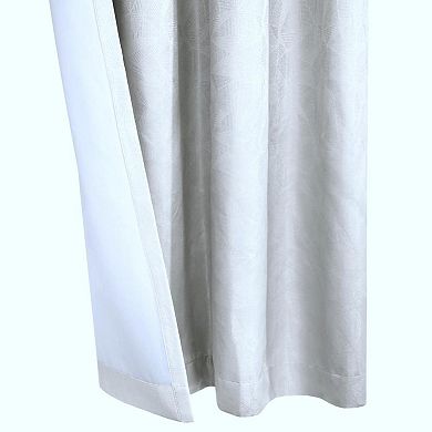 Margot 100% Blackout Subtle Textured Geometric Pattern Grommet Curtain Panel
