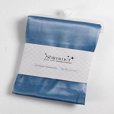 Shimmer Faux Design Premium Looks Silk Best Good Quality Shower Curtain