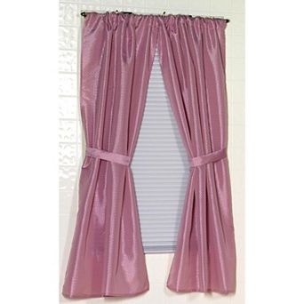 Diamond-piqued, 100% Polyester Premium Window Curtain Panel