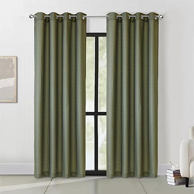 Cameron Light Filtering Slub Textured Exclusive Grommet Curtain Panel