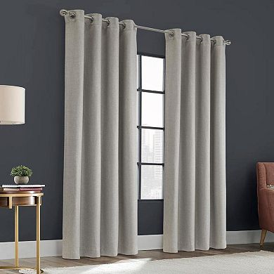 Zoey Room Darkening Window Treatment Grommet Curtain Panel For Bedroom Livingroom