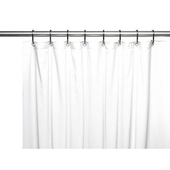 Premium 4 Gauge Vinyl Shower Curtain Liner with Weighted Magnets and Metal Grommets
