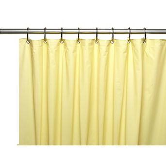 Premium 4 Gauge Vinyl Shower Curtain Liner With Weighted Magnets And Metal Grommets.