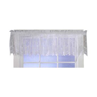 Commonwealth Habitat Mona Lisa Jacquard Scalloped Lace Tailored Valance