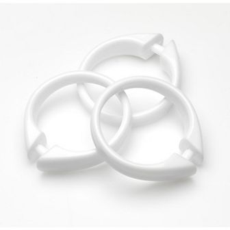 Snap Plastic All-season Premium Quality Shower Curtain Hooks For An Easy Installation.