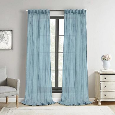 Sheer Dual Header Sophisticated And Functional Premium Curtain Panel