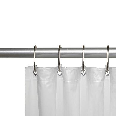 Vinyl Shower Curtain Liner With Weighted Magnets And Metal Grommets