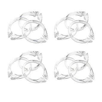 Snap Plastic All-season Premium Quality Prepared Shower Curtain Hooks With Durability And Style