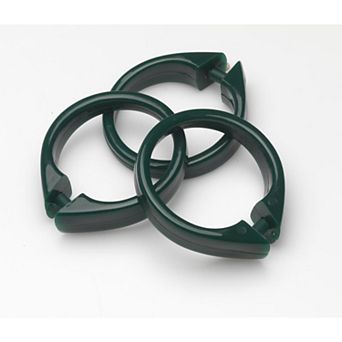 Snap Best Quality Plastic Shower Curtain Hooks in Jade Green for a Trendy and Nature-Inspired