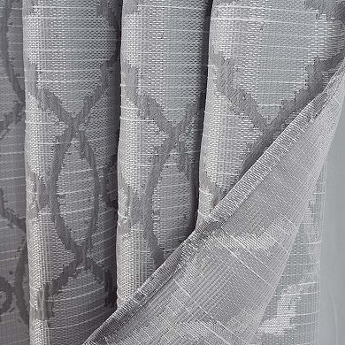 Brookfield Jacquard High Quality Light Filtering Grommet Curtain Panel