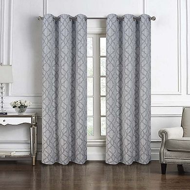 Brookfield Jacquard High Quality Light Filtering Grommet Curtain Panel