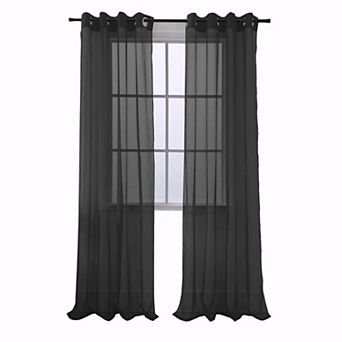 Cara One Sheer Grommet Light Filtering Curtain Panel