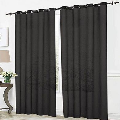 Cara One Sheer Grommet Light Filtering Curtain Panel