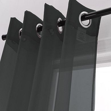 Cara One Sheer Grommet Light Filtering Curtain Panel