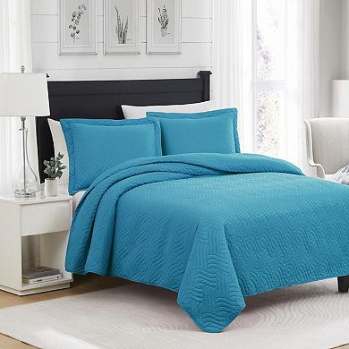 Ruby 3 Pieces Pinsonic Lightweight Quilts Set For Bedding