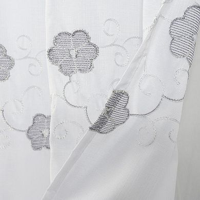 Tiffany Embroidered Premium And Stylish Shower Curtain 70" X 72"