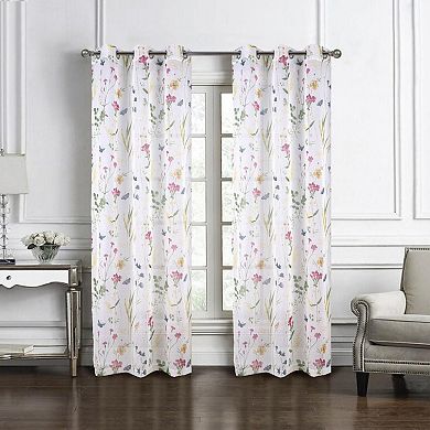 Kelce Doily Grommet Light Filtering Window Curtains For Bedroom
