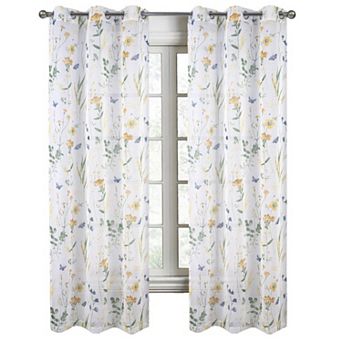 Kelce Doily Grommet Light Filtering Window Curtains For Bedroom