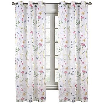 Kelce Doily Grommet Light Filtering Window Curtains For Bedroom