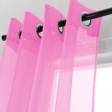 Cara One Sheer Grommet Light Filtering Curtain Panel