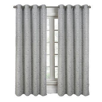 Dorian Jacquard Grommet Blackout Window Curtain Panel