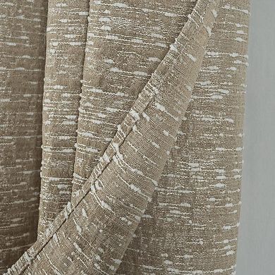 Roman Jacquard Casual Premium And Stylish Grommet Panel Pair 38" X 84" Taupe