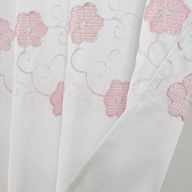 Tiffany Embroidered Premium And Stylish Shower Curtain 70" X 72"