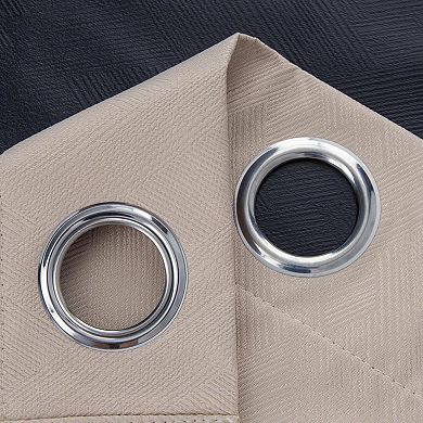Barron Stylish 100% Blackout Grommet Curtain Panel 54" X 90" Beige