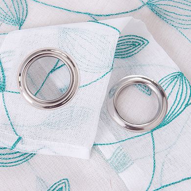 Ramallah Krista Embroidered Grommet Curtain Panel