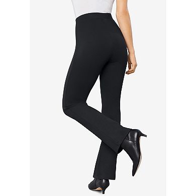 Roaman's Women's Plus Size Tall Bootcut Ultimate Ponte Pant
