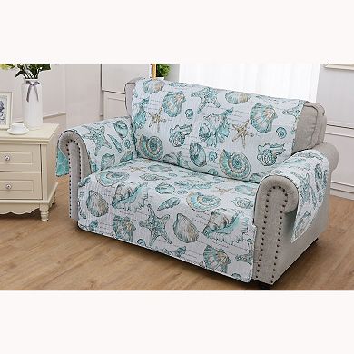 Barefoot Bungalow Cruz Beach Life Furniture Protector - Arm Chair 84x81", Multicolor