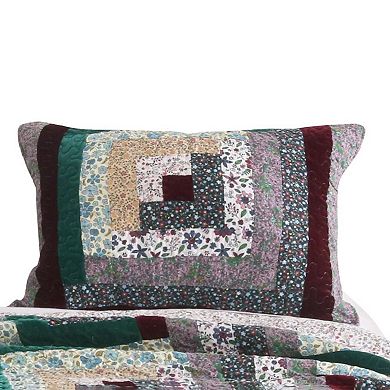 Greenland Home Fashion Pine Grove Floral Print Perfect Pillow Sham