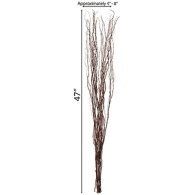 Uniquewise 12 pcs Decorative Dry Branches Willow Sticks - Medium