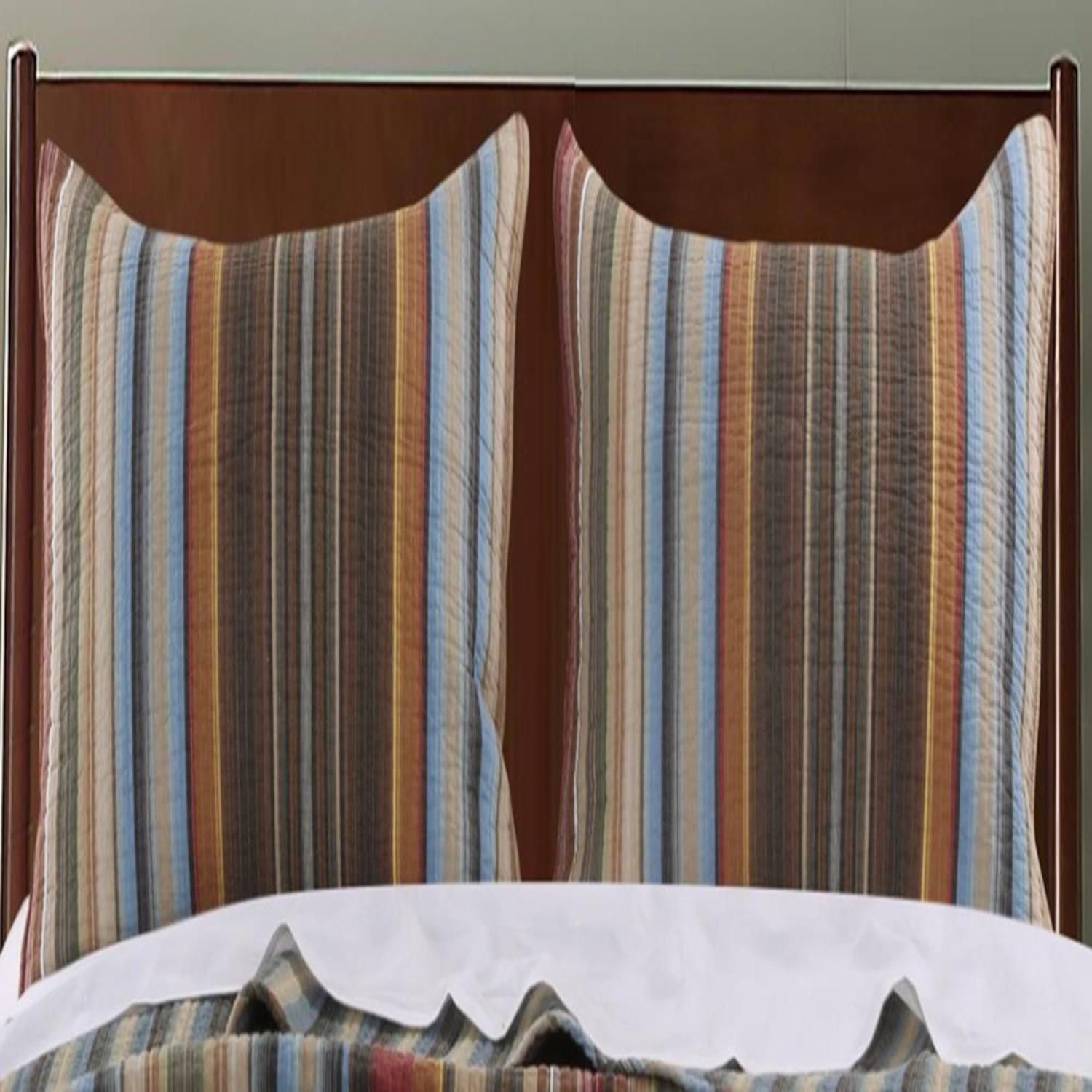 Greenland Home Durango Baumwoll-Quilt, 127 X 152 Cm – Gesteppt, Rustikales Design, 100 % Baumwolle