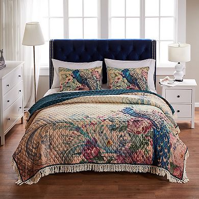 Barefoot Bungalow Eden Peacock Printed Pillowcase Soft Bed Pillows for Sleeping Sham