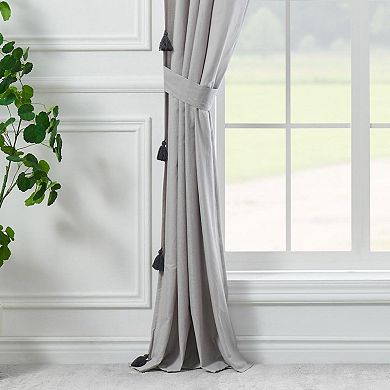 Monterrey 3" Rod Pocket Light Filtering Curtain Panel Pair Each Panel 42" X 84" Gray